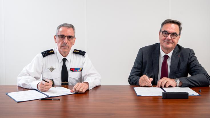 Signature de la convention entre Gendarmerie Nationale et la CNMSS